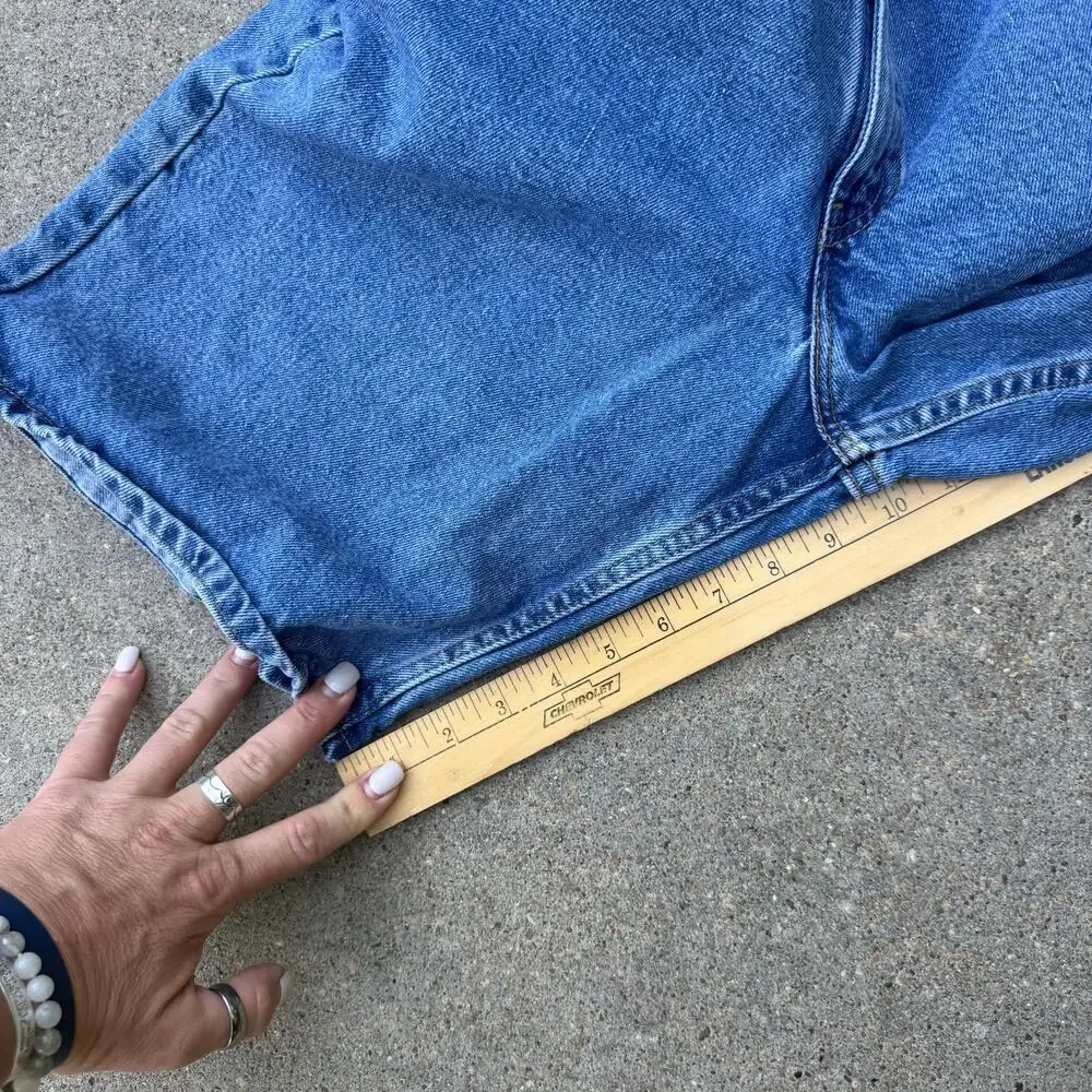 Vintage 90s Levi’s 550 Relaxed Fit Jean Shorts Jorts Size 34 Made in USA
